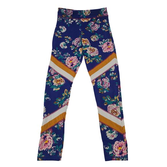 435 by matilda Jane Blue Floral Leggings Girls Size 12 Tween Southern 3483 - Picture 1 of 6